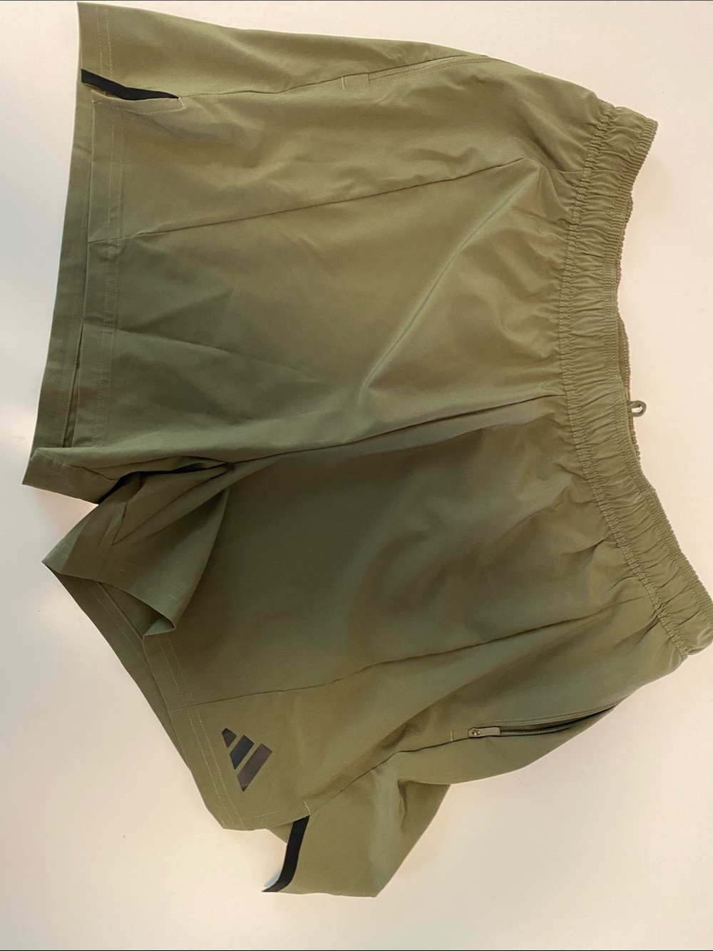 Adidas Olive Green Athletic Running Shorts